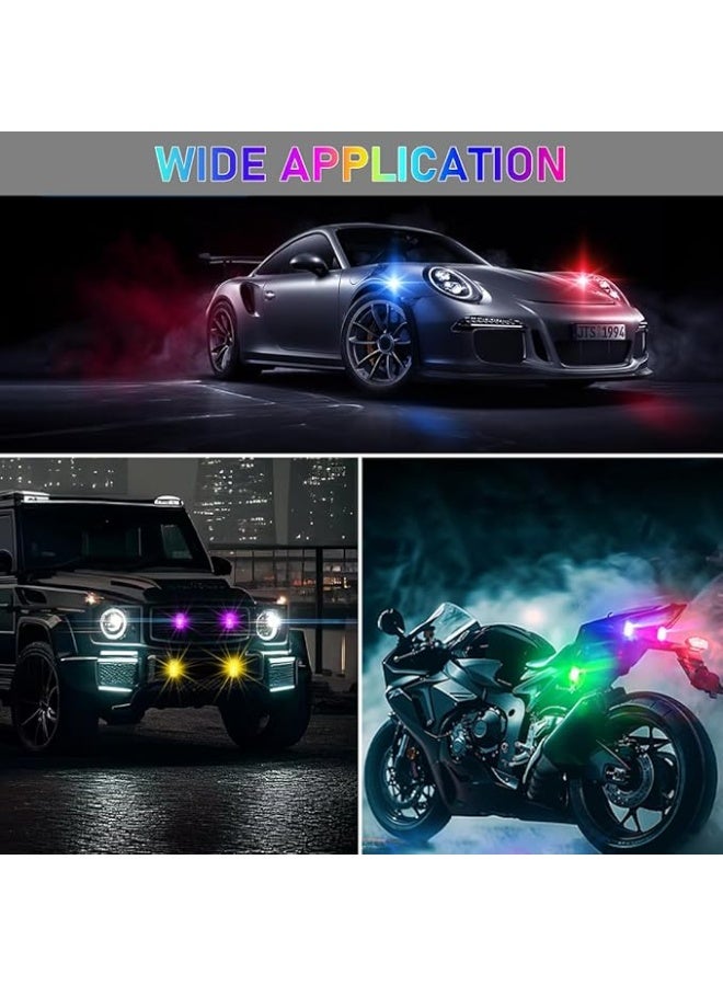 High Brightness LED Strobe Light,7 Colors USB Rechargeable Flashing Lights,LED Strobe Drone Lights,for Remote Control Drone,Motorcycle,Car,Bike (2Pack) - Image 3