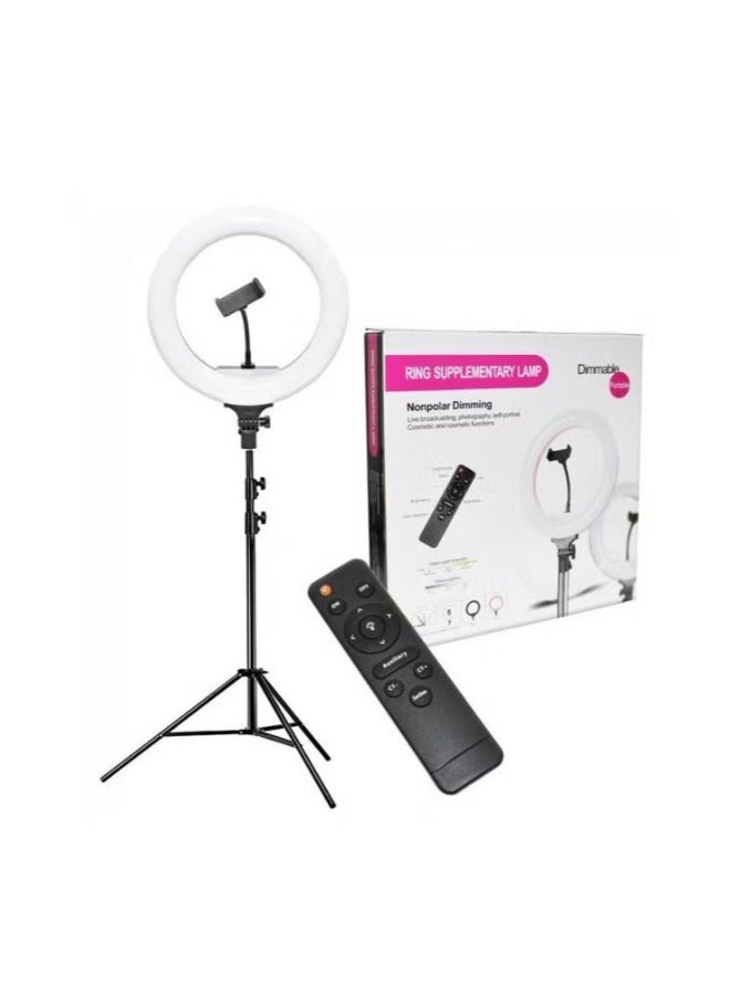 دريمزون 14 بوصة دائرة عاكسة للضوء LED ستوديو سيلفي حلقة ضوء لكاميرا الماكياج التصوير الفوتوغرافي وتصوير الفيديو - Image 1