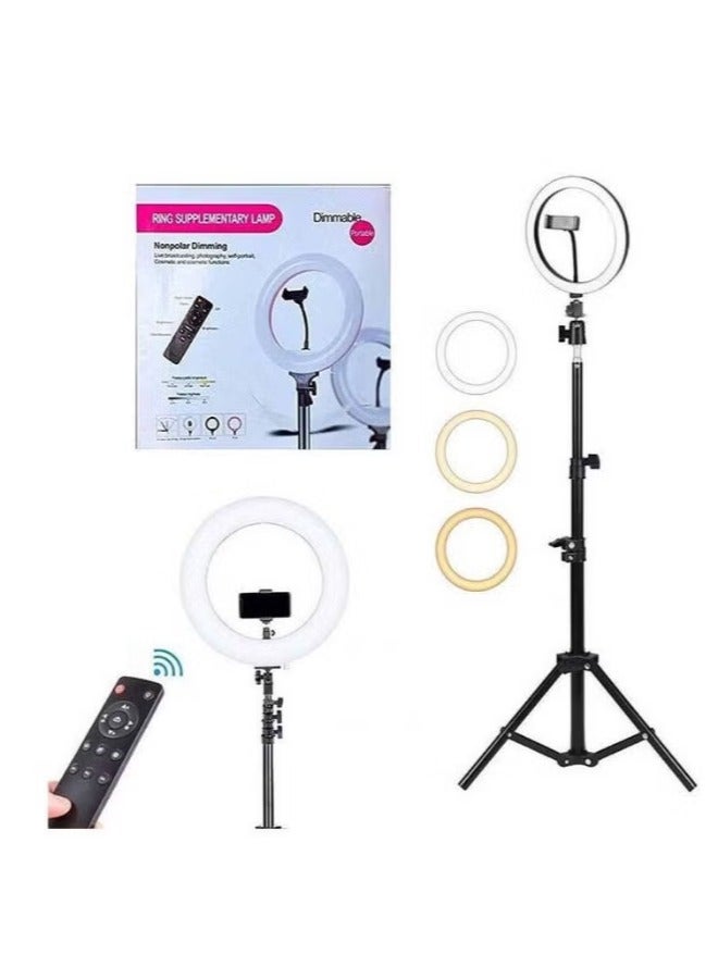 دريمزون 14 بوصة دائرة عاكسة للضوء LED ستوديو سيلفي حلقة ضوء لكاميرا الماكياج التصوير الفوتوغرافي وتصوير الفيديو - Image 2