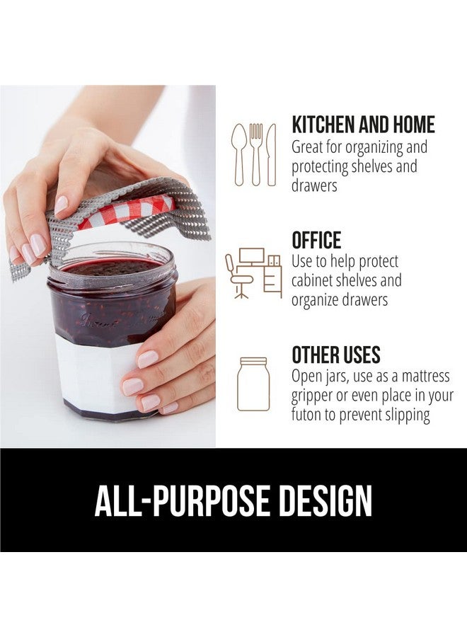 GORILLA GRIP powerGRIP Drawer Shelf and Cabinet Liner, Thick Strong Hold, Non-Adhesive Liners Protect Kitchen Cabinets and Cupboard, Bathroom Drawers, Easy Install, Breathable Mat, 12" x30', Gray - Image 5