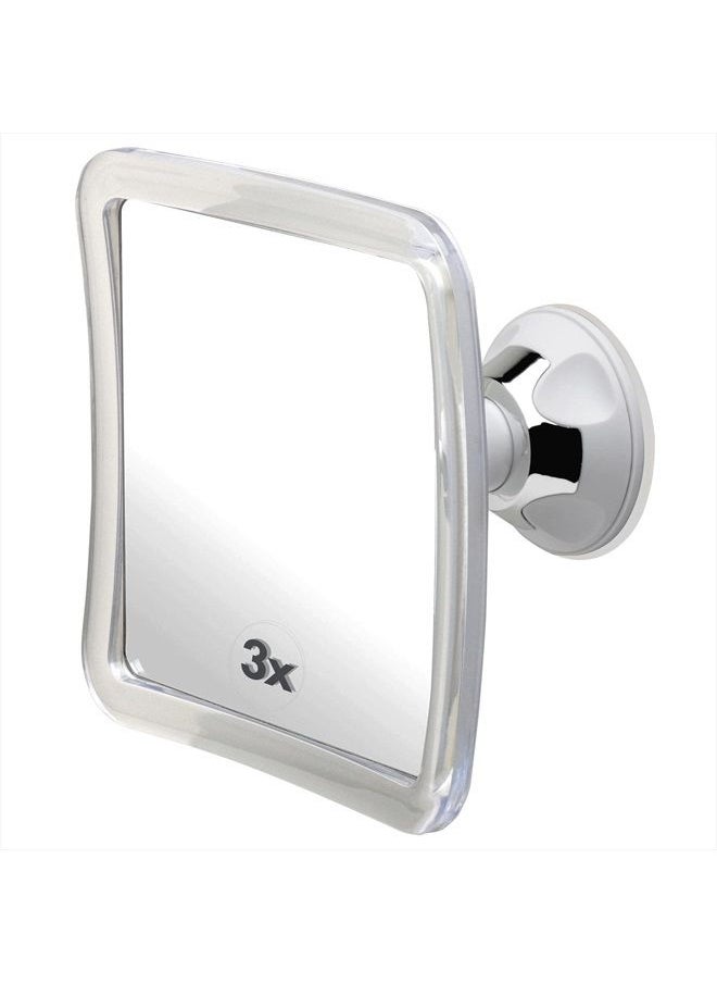 Mirrorvana 3X Magnifying Shower Mirror For Fogless Shaving with Suction Cup, Shatterproof Surface and 360° Swivel, 6.3" x 6.3"  - Image 1