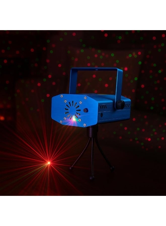 Lynacz Original Mini RGB LED Laser Projector Party Light – Sound Activated Multi-Color Disco Stage Lighting with Auto Modes for Birthday Parties, Weddings, DJ Events, Diwali, Navratri, Christmas, Home Decoration, Club, Karaoke & Indoor Celebrations - Image 2