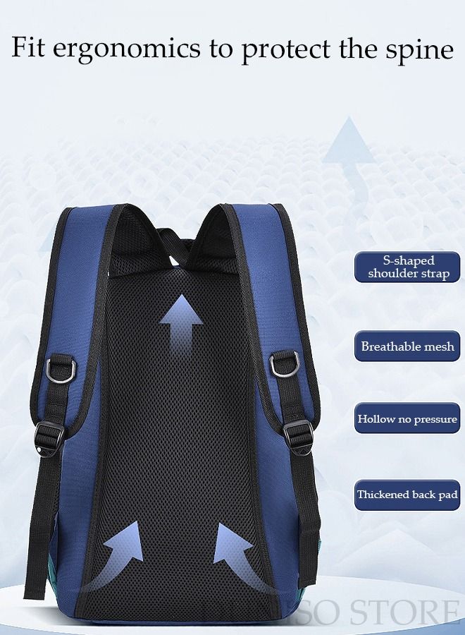 DUNISO Boy's School Backpack with Pencil Case Waterproof Book Bag with Compartments for Teen Boy Kid Students Elementary School Kids' School Bag With Large Capacity - Image 5