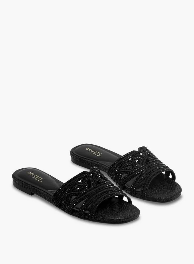 Celeste Women Embellished Slip-On Sandals Ramadan Collection