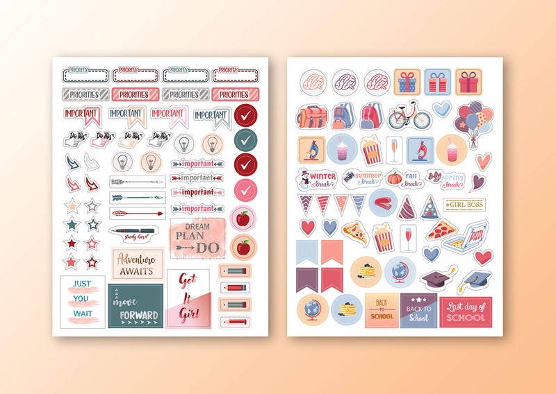 Lamare Planner Stickers for Students with Aesthetic and Inspirational Designs - Nursing Student, Middle School, High School, and College Stickers for Journaling - Image 4