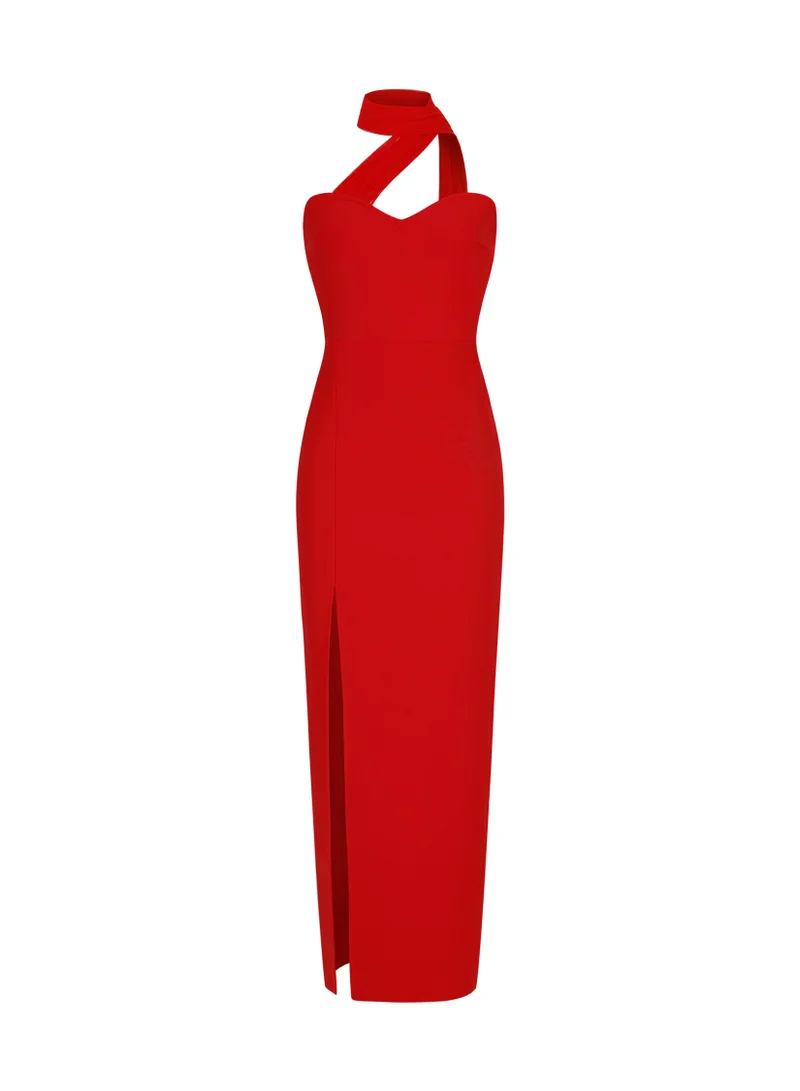 Bella Barnett Raki High Slit Bandage Maxi Dress