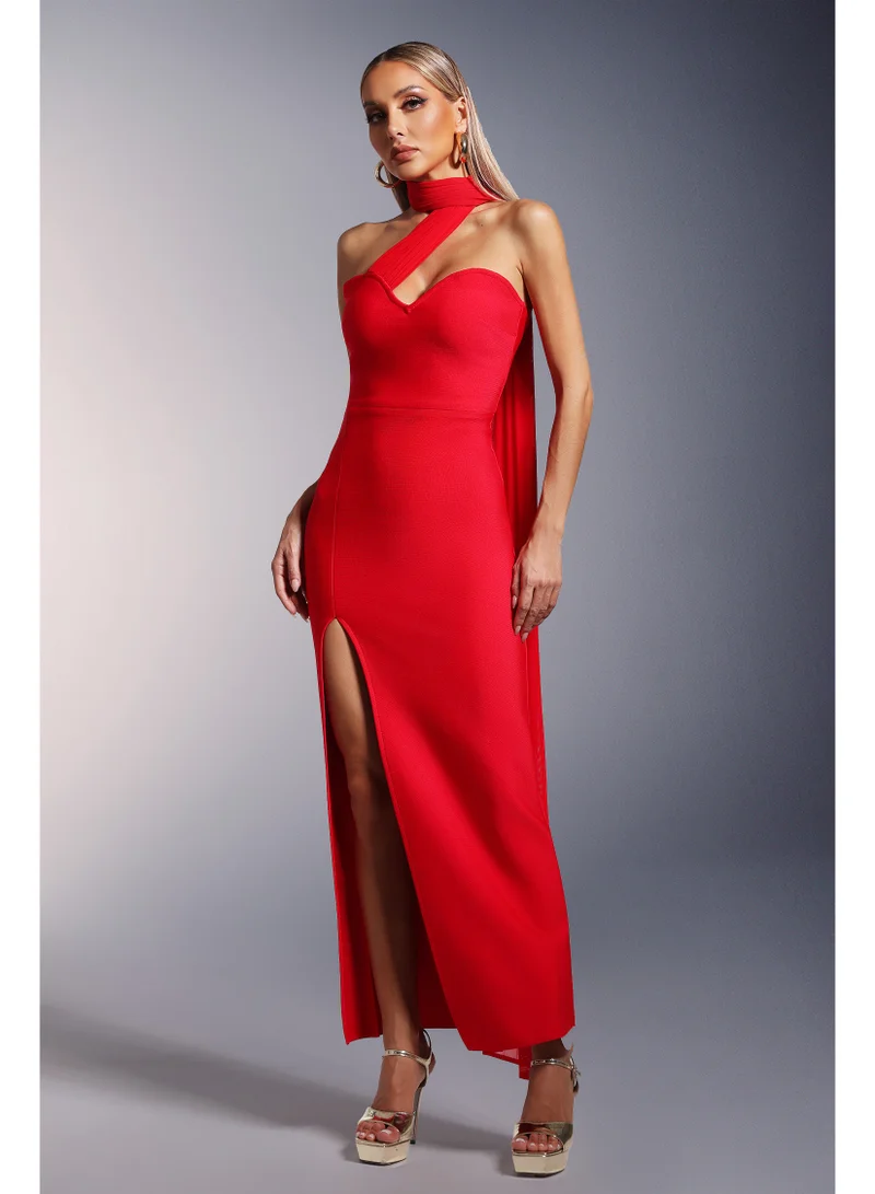 Bella Barnett  Raki High Slit Bandage Maxi Dress for Women | Best Price UAE