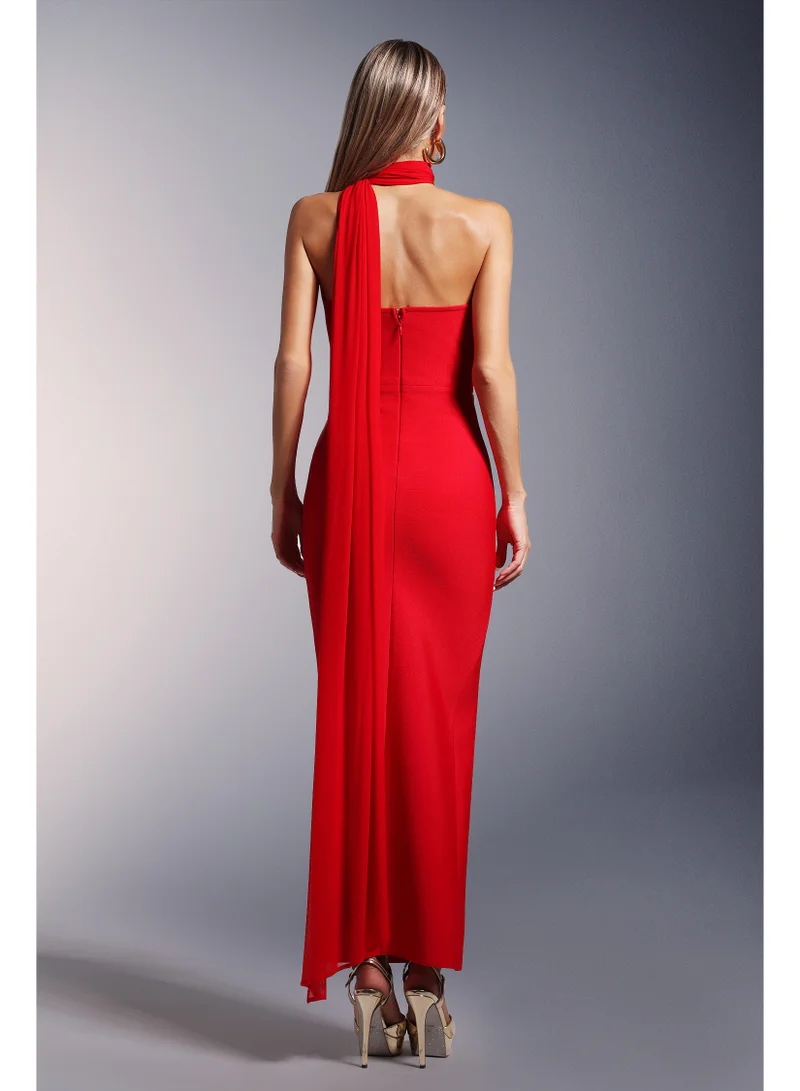 Bella Barnett  Raki High Slit Bandage Maxi Dress for Women | Best Price UAE