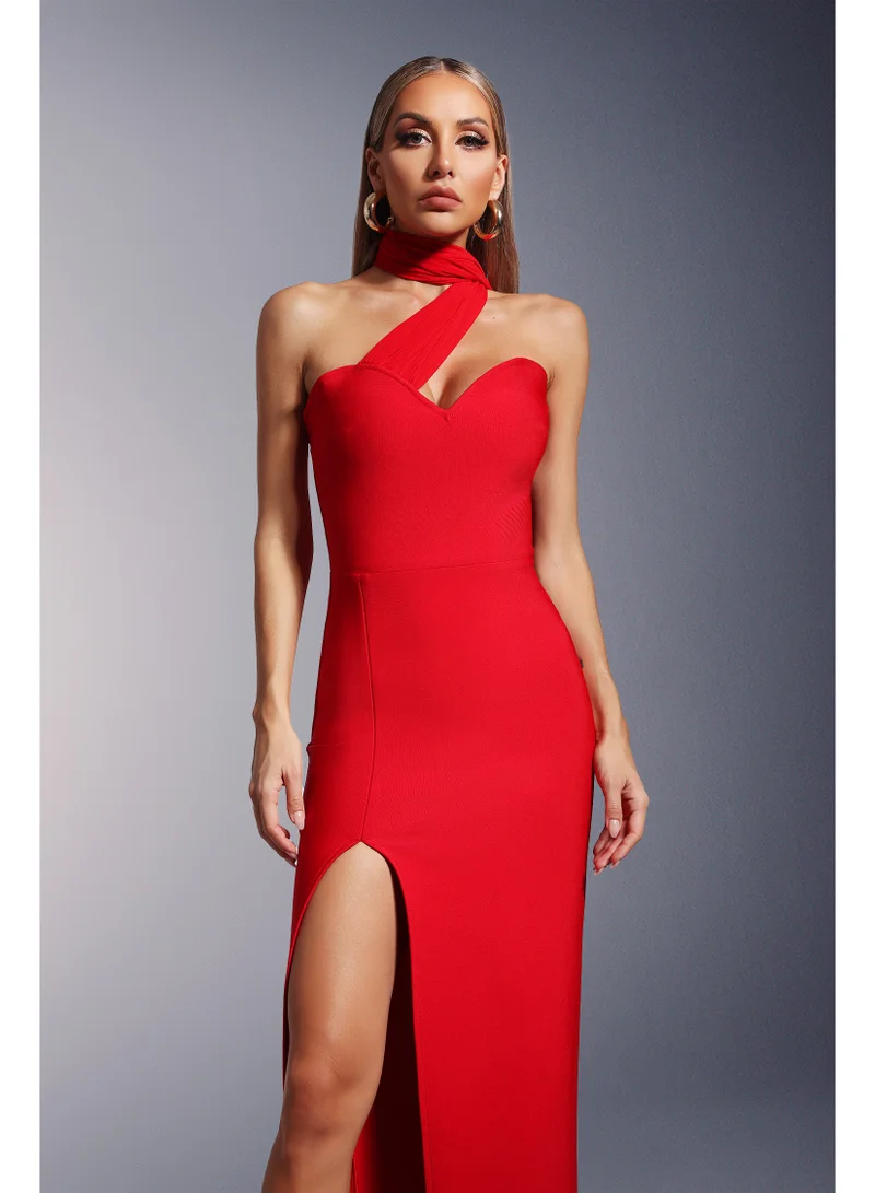 Bella Barnett  Raki High Slit Bandage Maxi Dress for Women | Best Price UAE