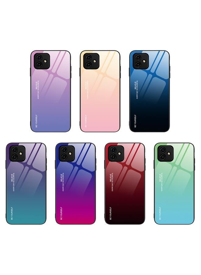 S-TOP Case For Honor Play6C Gradient Color Glass Phone Case - Image 2