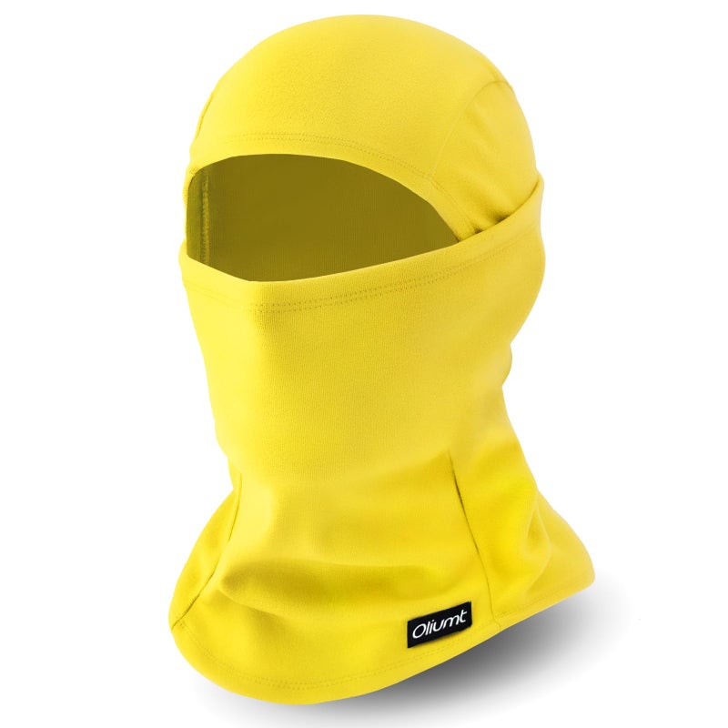 Oliumt Balaclava Ski Mask, Warm, Breathable & Lightweight, Full Coverage Fleece Winter Face Mask for Men & Women (Yellow) - Image 1