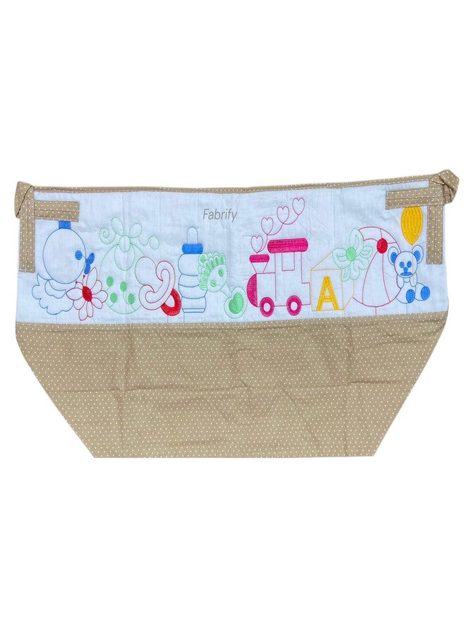 Fabrify Premium Cotton Baby Hammock Ghodiyu/Khoyu Soft Cotton Cloth Swing Cradle Safety with Mosquito Net Cover with Zipper (Orange) - Image 1