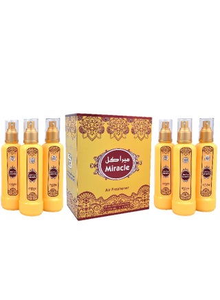 Miracle Air Freshener Spray 270ml (Pack of 6) - Long-Lasting Odor Eliminator for Home & Car, Refreshing Scent for Daily Use in Any Space - pzsku/Z553C7DD02B47033E09D7Z/45/_/1725515022/8eff8bad-86a4-49b6-add7-8e6d6f832f8d
