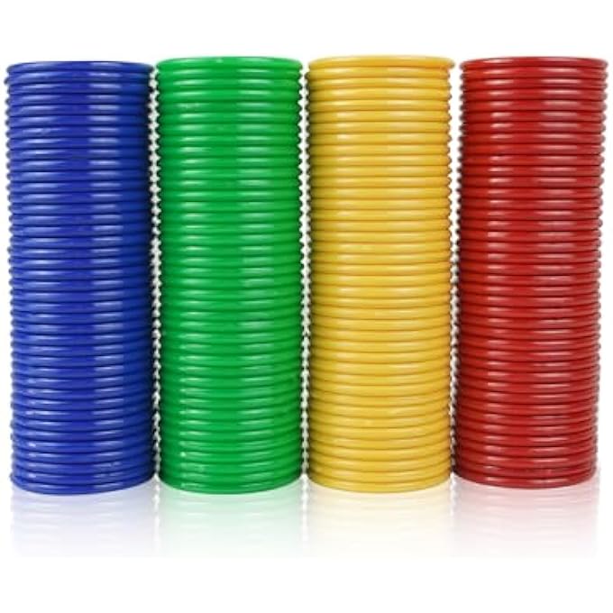 ROUND CHIP SET 160PCS / BOX CHIPS PROFESSIONAL EDUCATIONAL LEARNING TOOLS, PLASTIC COUNTING CHIPS FOR MATH - Image 4