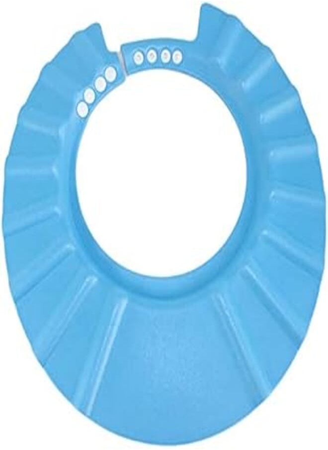 YaYa - YaYa Safe Shampoo Shower Bathing Protection Bath Cap Soft Adjustable Visor Hat for Toddler, Baby, Kids, Children (Blue) - Image 1