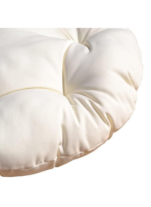 ANAND INDIA GROUPS ANAND INDIA GROUPS Round Cushion for Swing Chair for Outdoor Indoor Hammock Balcony Garden Patio Swing Hammock ChairCream  - Image 3