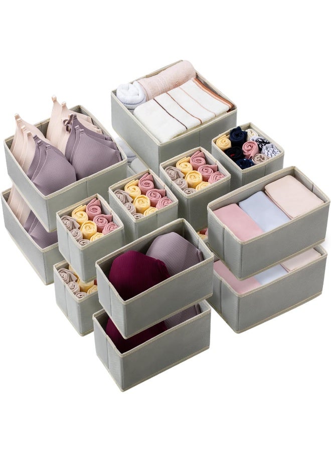 Kootek Kootek 16 Pack Drawer Organizer Clothes, Dresser Drawer Organizers for Clothing Fabric Foldable Closet Organizers and Storage Bins for Baby Clothes, Nursery, Underwear, Bras, Socks  - Image 1
