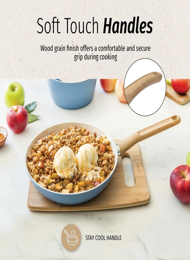 GoodCook Healthy Ceramic Titanium-Infused 12” Fry Pan, Light Blue - Induction Cookware, Nonstick Cooking Pan, Frying Pan Skillet for Eggs, Meats, Vegetables, Sauces, Warming Tortillas - Image 5