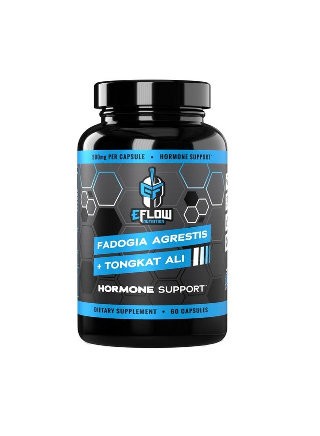 eFlow Nutrition Fadogia Agrestis + Tongkat Ali - [2-in-1] Natural Performance Supplement for Health and Wellness - Hormone, Energy, & Mood Support - Extract Powder (60 Capsules)