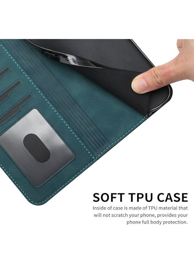 BGM - Case for Huawei Nova 5T/Honor 20, PU Leather Wallet Flip Protective Phone Case Cover with Card Slots Shockproof Cover for Huawei Nova 5T (Nova 5T/Honor 20, Green) - Image 1