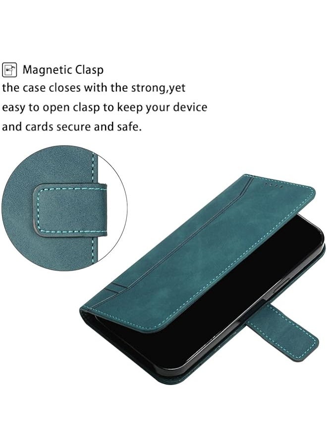 BGM - Case for Huawei Nova 5T/Honor 20, PU Leather Wallet Flip Protective Phone Case Cover with Card Slots Shockproof Cover for Huawei Nova 5T (Nova 5T/Honor 20, Green) - Image 1
