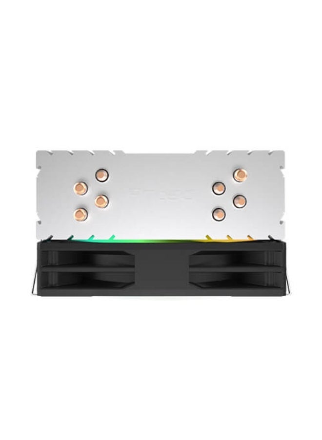 أنتيك مبرد معالج Ante.c A450 FRGB للألعاب - مروحة 120 مم بإضاءة FRGB، 4 أنابيب نحاسية بتقنية Direct Touch، مشتت حراري عالي الأداء، تبريد هوائي للمعالج، متوافق مع Intel وAMD، مناسب لتجميعات Gaming PC - Image 2