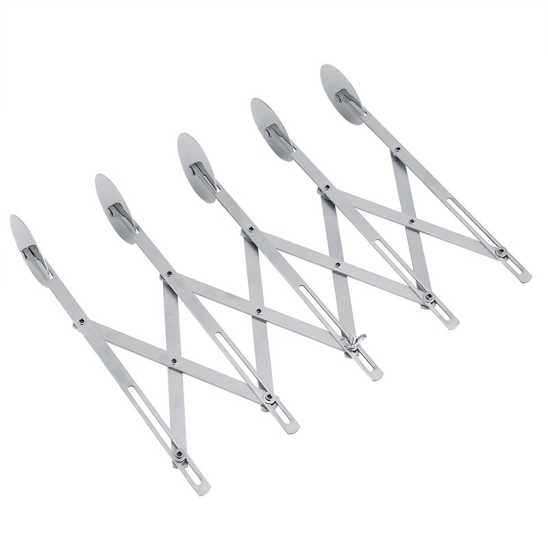 NOn stick Wheel Cutter Stainless Steel Cake Knifes Section Dough Bread Kitchen Tool 5 Wheels - Image 3