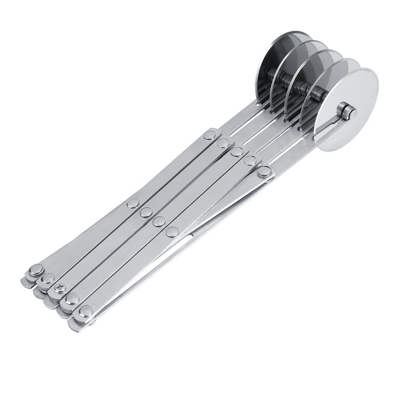 NOn stick Wheel Cutter Stainless Steel Cake Knifes Section Dough Bread Kitchen Tool 5 Wheels - Image 1