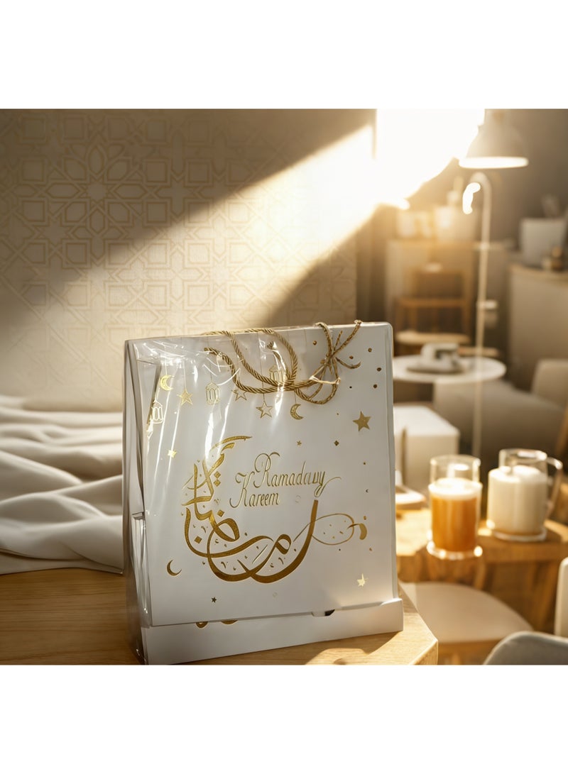 مجموعة حقيبة هدايا للتسوق، حقائب هدايا صغيرة بمقابض وحقائب بيع بالتجزئة بالجملة للأعمال الصغيرة والتسوق والبضائع وحقائب هدايا حفلات أعياد الميلاد وحفلات الزفاف - Image 1