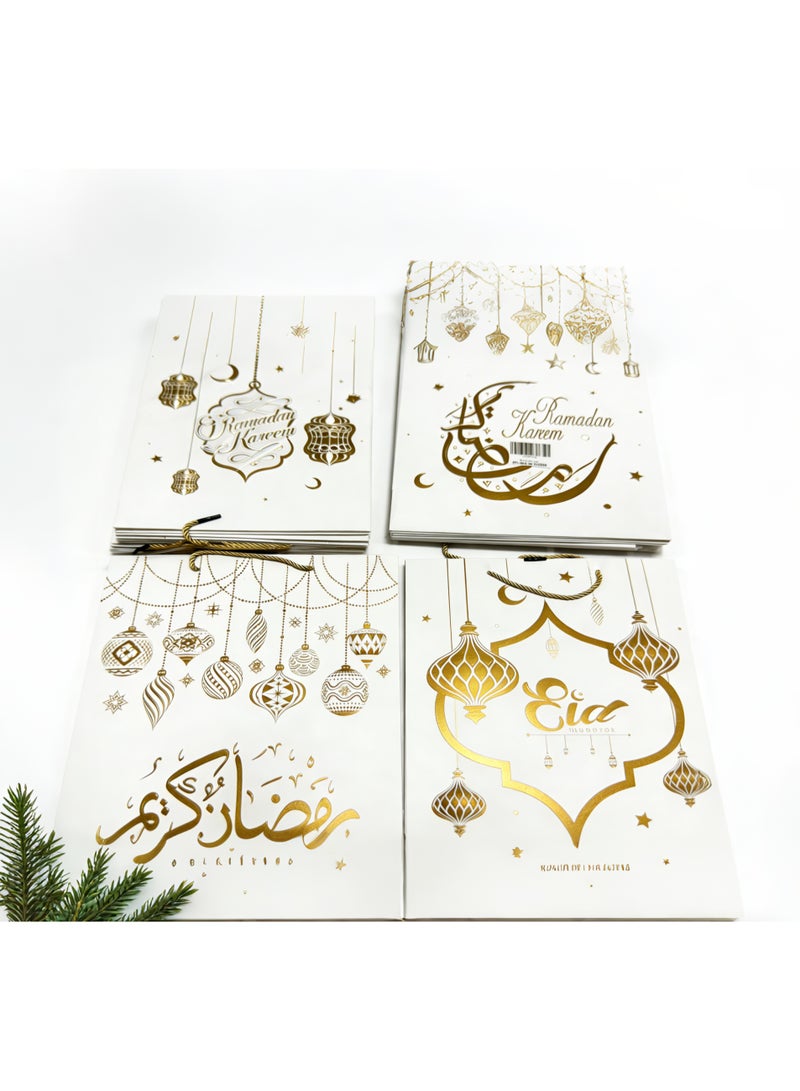 مجموعة حقيبة هدايا للتسوق، حقائب هدايا صغيرة بمقابض وحقائب بيع بالتجزئة بالجملة للأعمال الصغيرة والتسوق والبضائع وحقائب هدايا حفلات أعياد الميلاد وحفلات الزفاف - Image 2