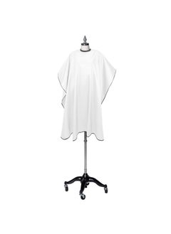 Fromm Fromm Professional Client Hair Styling and Hair Cutting Cape Water and Stain Repellent Teflon Coating for Shampoo Bowl and WetDry Cutting 44 x 58 White with Black Trim 