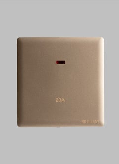 BRILLANT 6pcs 20A Heater Switch Gold Light Brilliant  - Image 1