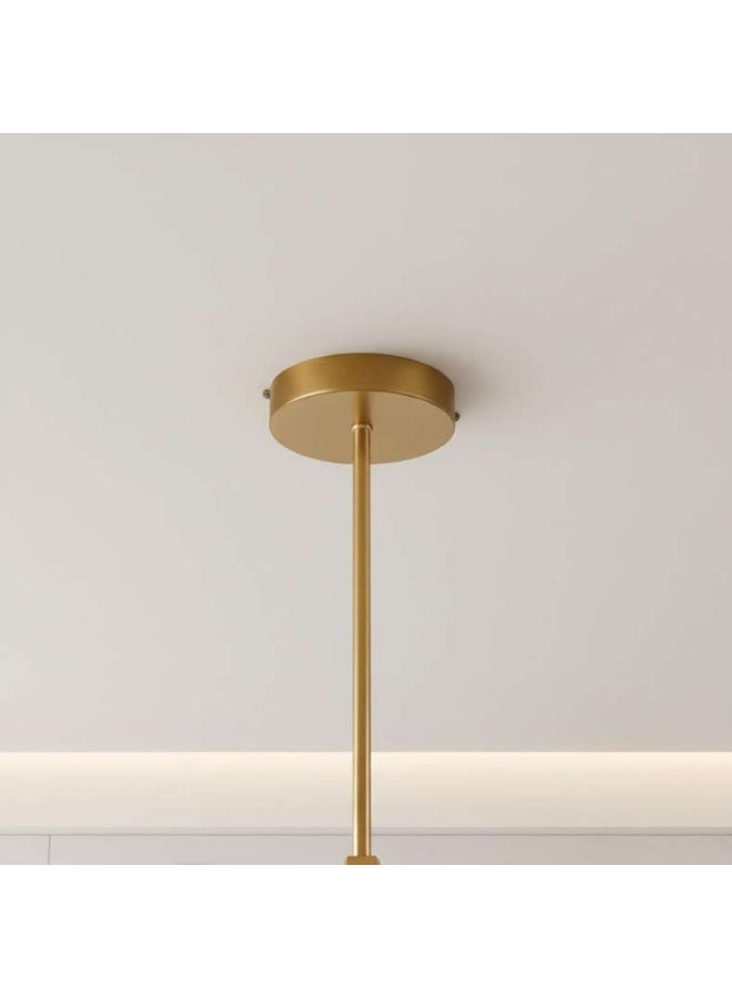Pan Home مصباح معلق زجاجي 5-ضوء - ذهبي - Image 4