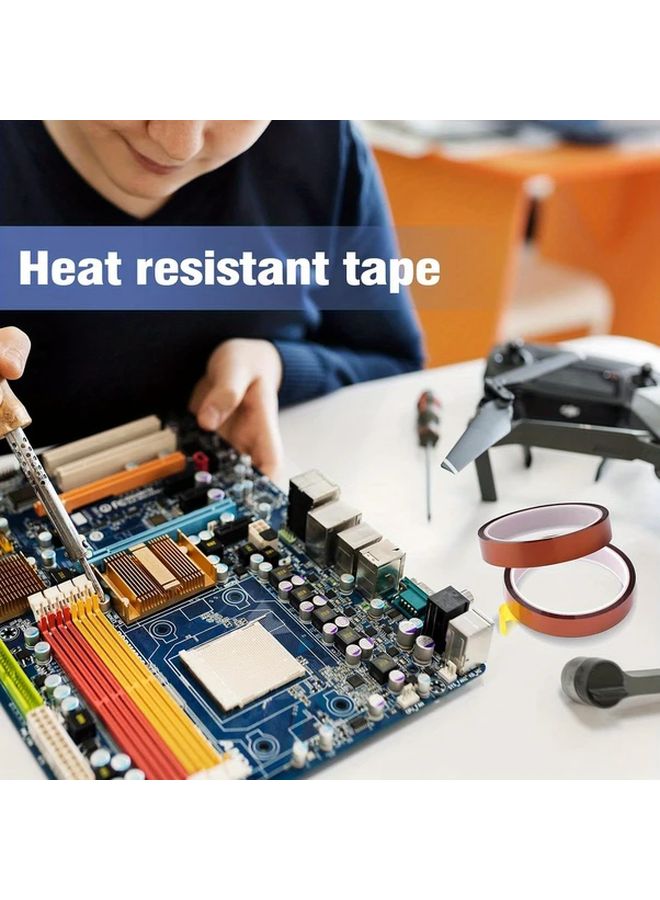High Temperature Heat Resistant Polyimide Tape 10mm No Residue For Phone Repair Battery Binding - Image 5