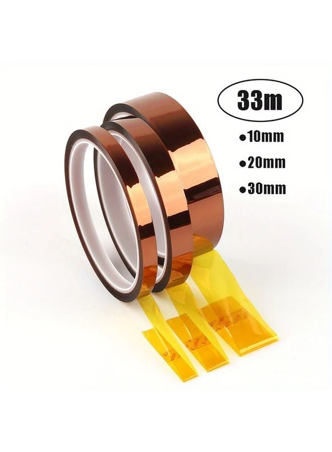 High Temperature Heat Resistant Polyimide Tape 10mm No Residue For Phone Repair Battery Binding - Image 2