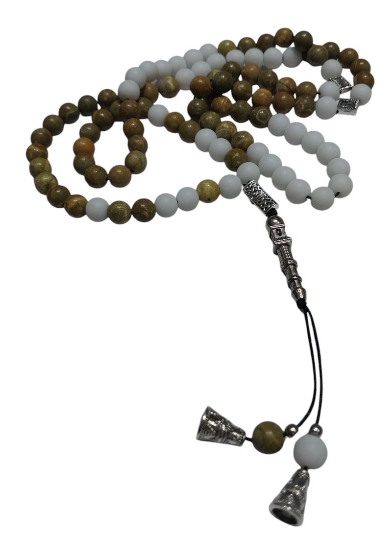 ماركة غير محددة سبحه احجار جاسبر ٩٩حبه  - Image 1