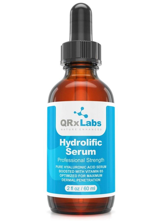 QRxLabs Hydrolific Serum Ultra Pure Hyaluronic Acid Serum Boosted With Vitamin B5 (Large 2 Oz) Formulated To Maximize Dermal Penetration And Provide Longlasting Hydration Best Skin Moisturizing Serum - Image 1
