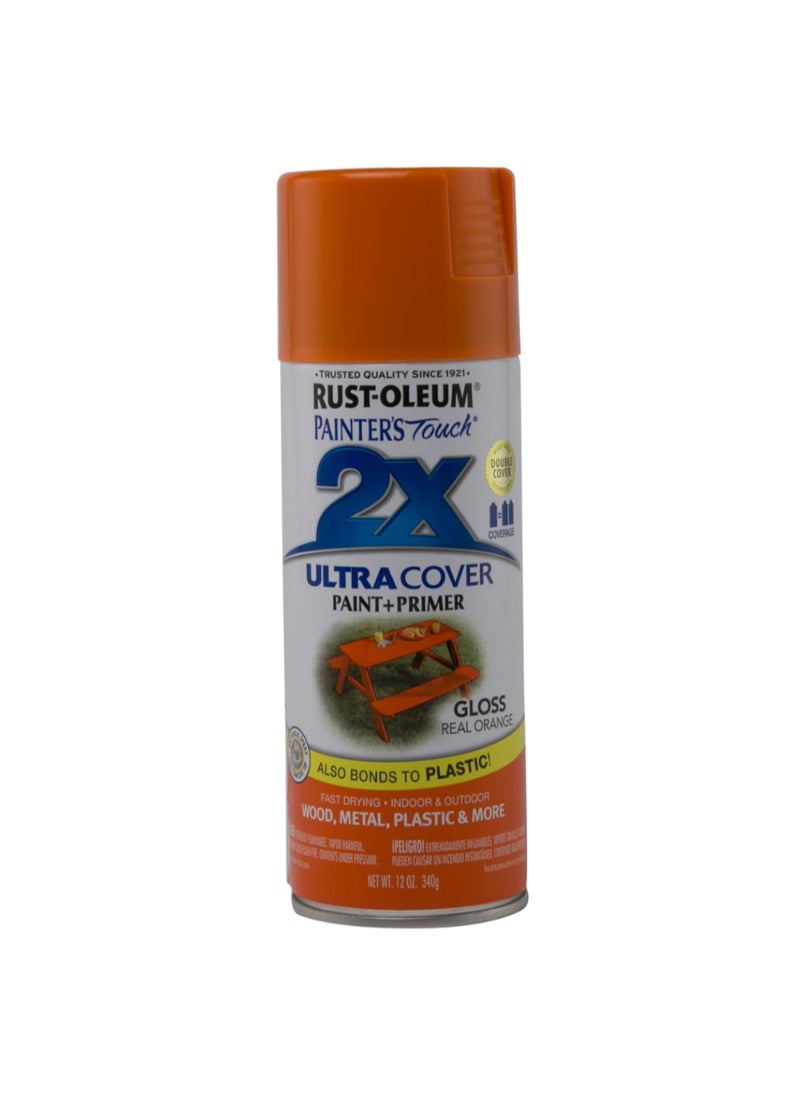 RUST-OLEUM Rustoleum 2X Painter's Touch Ultra Cover Spray (Real Orange) 
