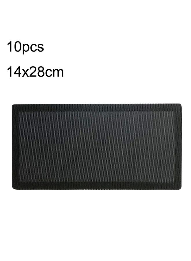 BURAQ 10pcs 14x28cm With Magnetic Suction Ordinary Version PVC Cooling Fan Dust Net Desktop Computer Industrial Fan Filter Cover  - Image 1