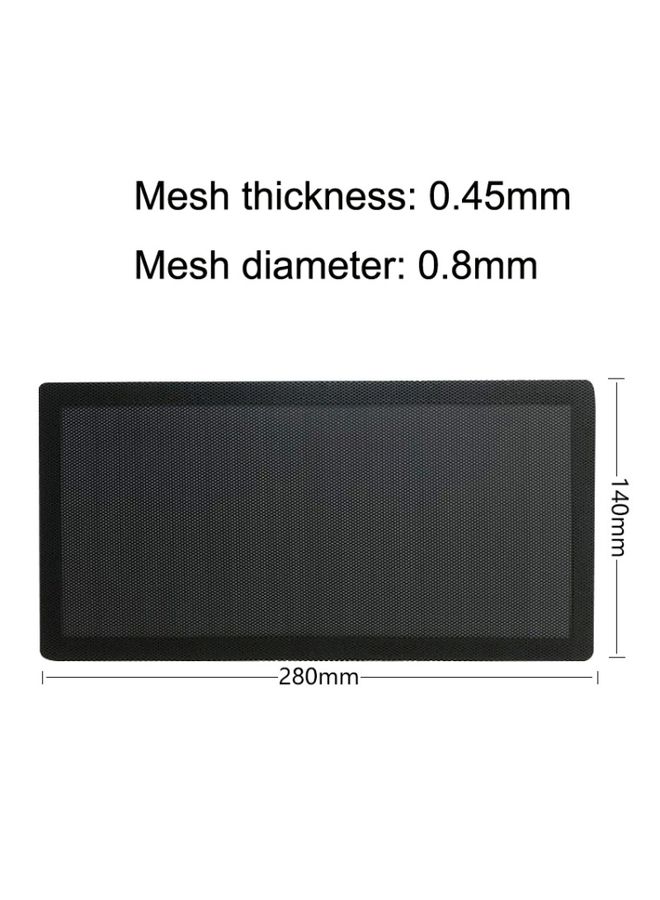 BURAQ 10pcs 14x28cm With Magnetic Suction Ordinary Version PVC Cooling Fan Dust Net Desktop Computer Industrial Fan Filter Cover  - Image 2