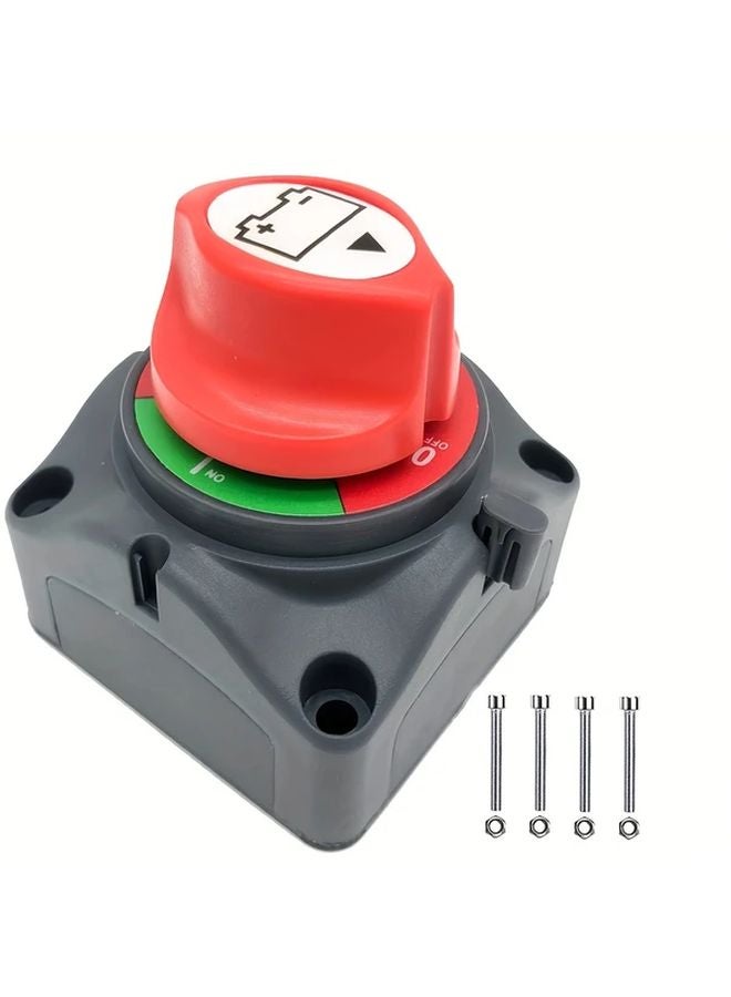 مفتاح فصل بطارية بموضعين للقوارب والسيارات والشاحنات ومركبات التخييم والمقطورات، مصنوع من مادة البولي كربونات - Image 1