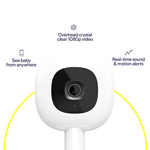 Nanit Pro Smart Baby Monitor & Flex Stand - 1080p Secure Wi-Fi Video Camera, Sensor-Free Sleep & Breathing Motion Tracker, 2-Way Audio, Sound & Motion Alerts, Night Vision, and Breathing Band - Blue - Image 2