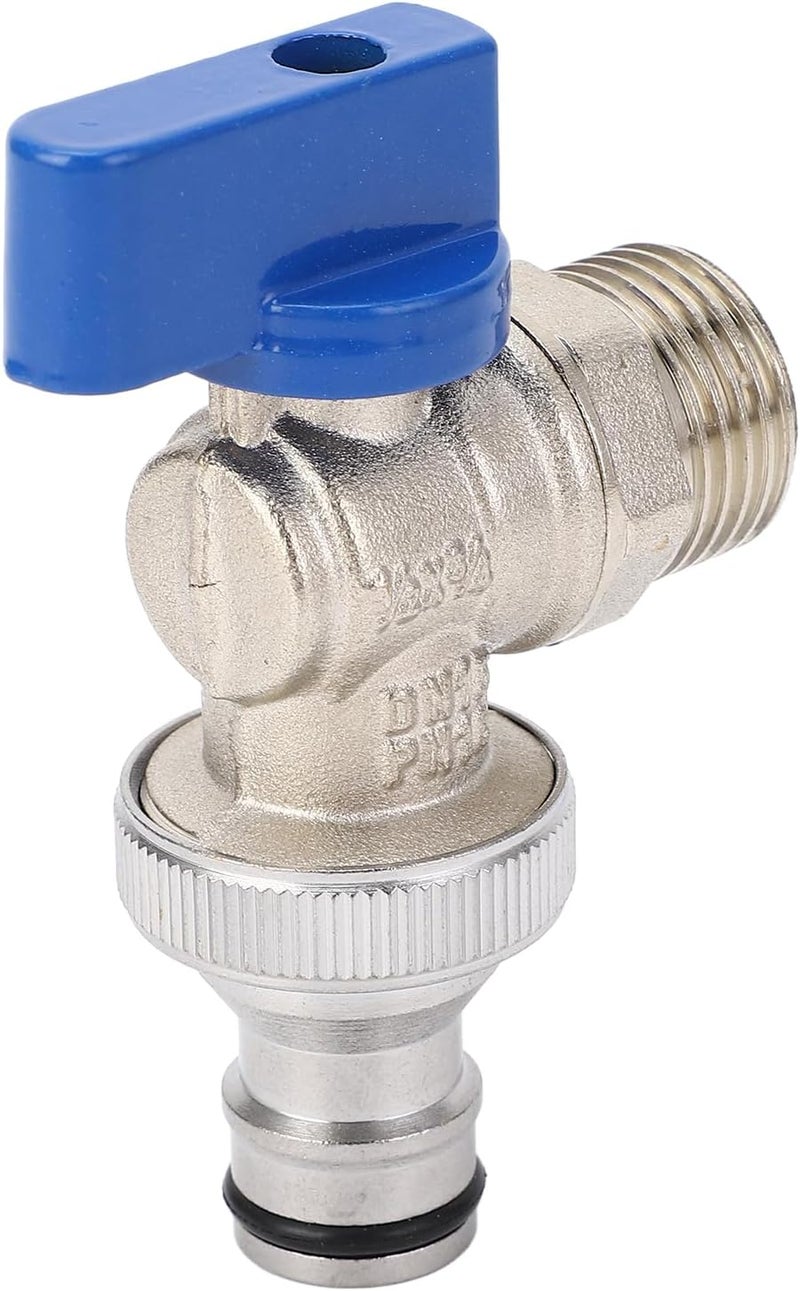 Angle Stop Valve Brass Water Shut Off Valve 1/4 Turn with G1/2in Male Inlet G3/4in Male Outlet for Faucets Toets Residential Commercial Use - Image 5