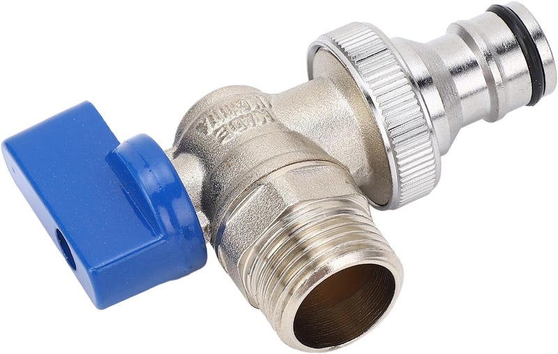 Angle Stop Valve Brass Water Shut Off Valve 1/4 Turn with G1/2in Male Inlet G3/4in Male Outlet for Faucets Toets Residential Commercial Use - Image 3