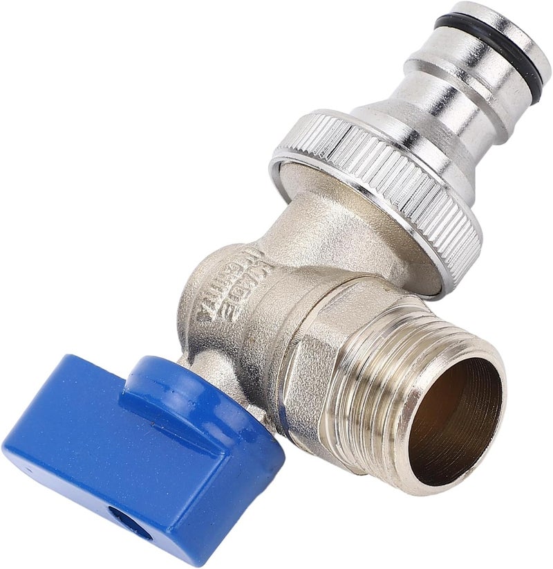 Angle Stop Valve Brass Water Shut Off Valve 1/4 Turn with G1/2in Male Inlet G3/4in Male Outlet for Faucets Toets Residential Commercial Use - Image 2