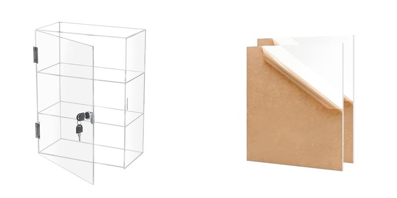 BM Best Media Advertising and Industrial Services BEST MEDIA Acrylic Display Cabinet & Plexiglass Sheets, PMMA Bundle - Image 1