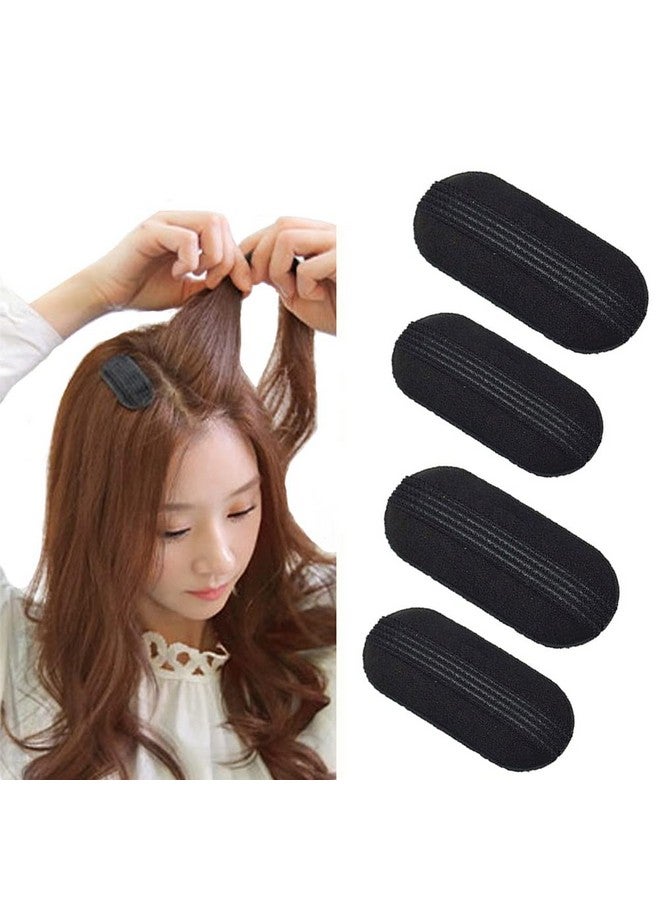 Quupy 3 Pairs Sponge Bump It Up Volume Hair Clip Hair Base Styling Clip Hair Volume Padding Insert Tool For Women Girls (3 Large +3 Small) - Image 1