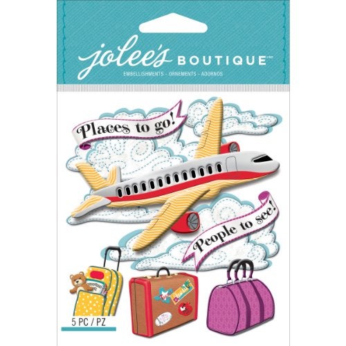 EK Success Jolee's Boutique Dimensional Stickers, Airplane - Image 4