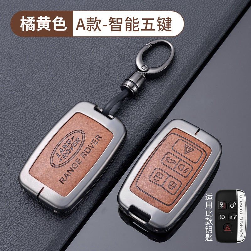 LAND ROVER Luxury Metal Key Case for Land Rover Key Fobs - Retro Style, Multiple Color Options - Image 1