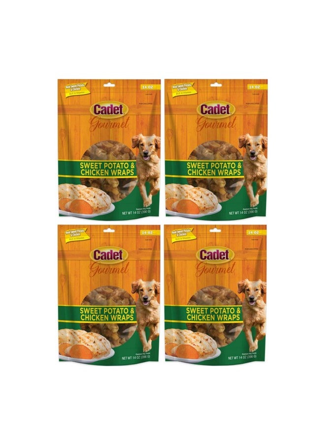Cadet Gourmet Dog Treats, Sweet Potato & Chicken Wrap, 14-oz.  - Image 1
